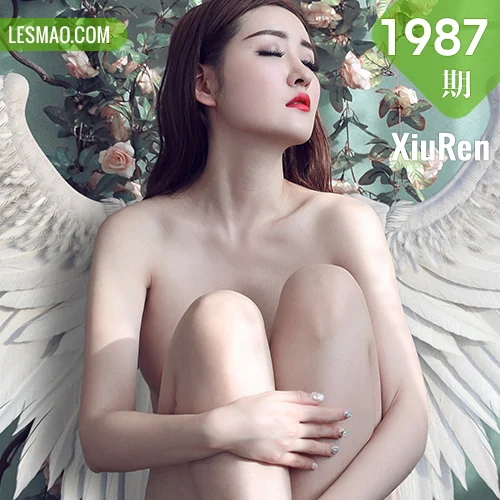 秀人网 沈梦瑶 No.1987在线看图，梦幻光影交织下的纯白花语与复古港风写真全记录