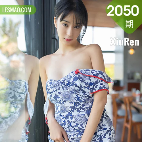 秀人网 蓝夏Akasha No.2050在线看图，春日私语写真集诠释纯白花嫁与暗夜精灵双重魅力