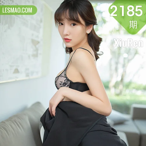 秀人网 陆萱萱 No.2185在线看图，纯白梦境与暗夜魅影双重奏写真全记录