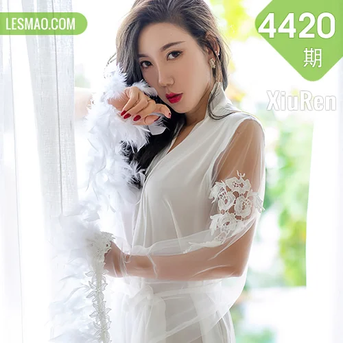 秀人网 艾静香 No.4420在线看图，清新少女与梦幻光影交织的日系写真摄影全记录