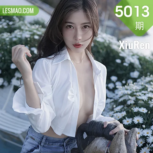 秀人网 尹甜甜 No.5013在线看图，清新系写真女神演绎夏日多面风情展现灵动少女魅力