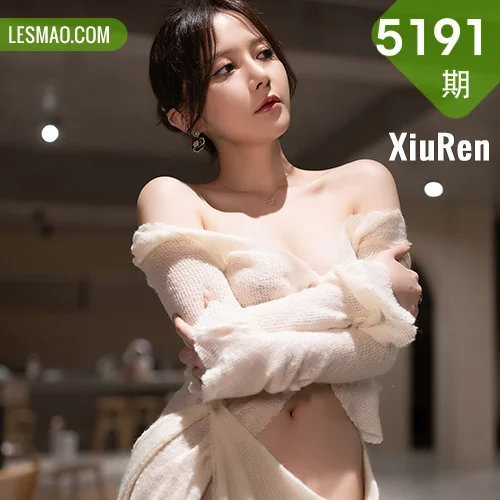 秀人网 鱼子酱Fish No.5191在线看图，清新少女与纯白花海的浪漫邂逅摄影故事全记录