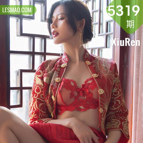 秀人网 就是阿朱啊 No.5319在线看图，清新少女与复古港风交织的视觉盛宴全记录