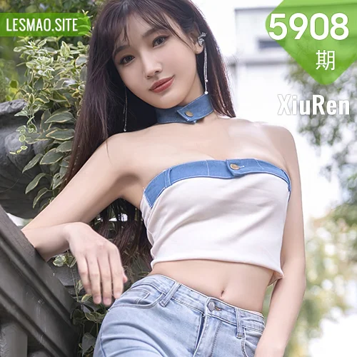 秀人网 陆萱萱 No.5908在线看图，清新少女与纯白花房的浪漫邂逅写真摄影全记录