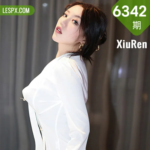 秀人网 米娜MnaL No.6342在线看图，春日光影下的纯白恋歌与复古油画少女写真摄影全记录