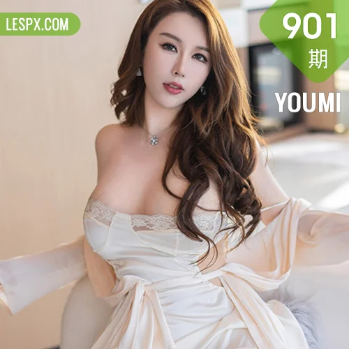 YOUMI 尤蜜荟 Vol.901 尤妮丝Egg 白色情趣内衣性感写真2