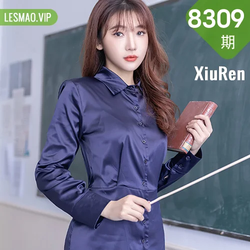 秀人网 陆萱萱 No.8309在线看图，春意盎然樱花树下的纯白梦境与复古光影交织的摄影美学