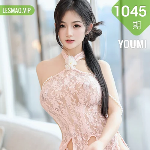 YOUMI 尤蜜荟 Vol.1045 小茶茶tea 轻透蕾丝情趣睡裙性感写真1