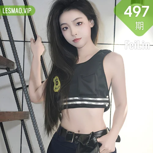 FeiLin 嗲囡囡 Vol.497  芝樱 兔女郎警官