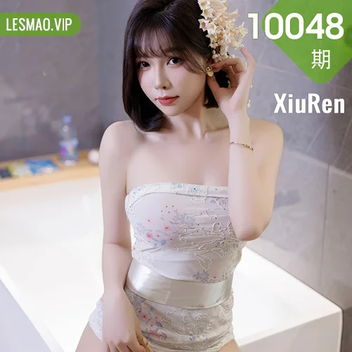 秀人网 徐莉芝Booty No.10048在线看图，春日花漾写真全记录展现纯白蕾丝与牛仔短裤的少女魅力