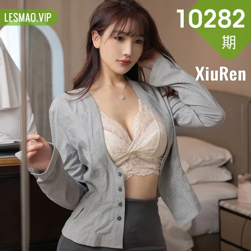 秀人网 陆萱萱 No.10282在线看图，春日花语写真集清新上线展现邻家少女梦幻光影