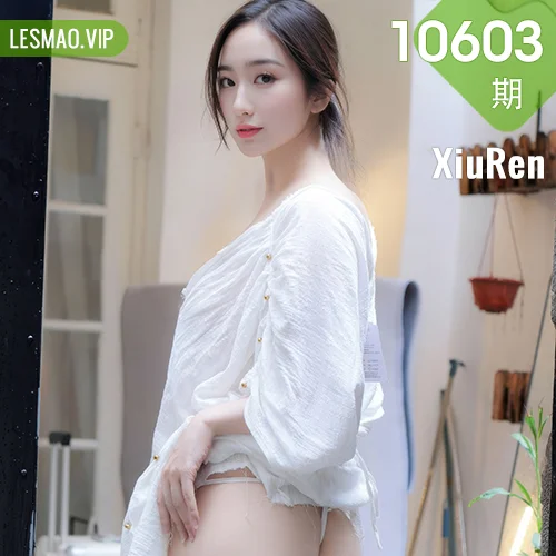 秀人网 楠芝 No.10603在线看图，清新氧气少女与复古油画质感双重奏鸣曲