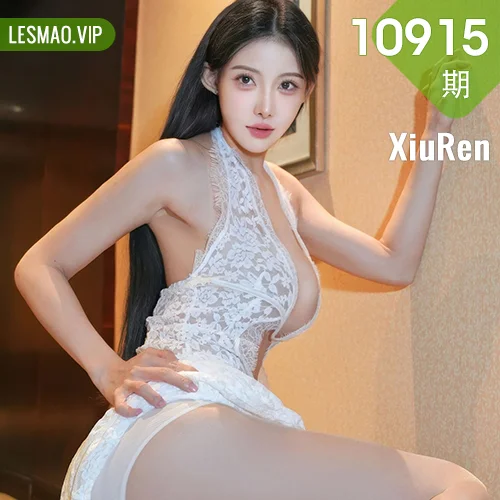 秀人网 梨霜儿 No.10915在线看图，纯白梦境与暗夜花语双主题视觉大片全记录